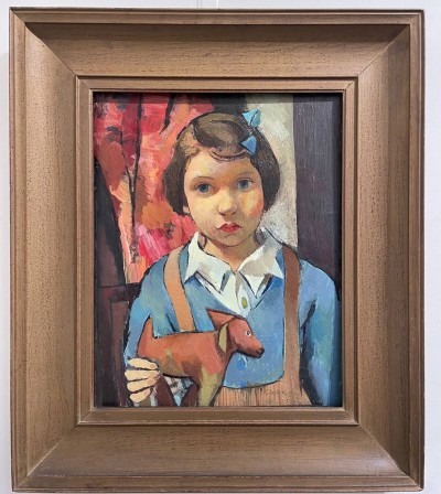 Girl with Toy Dog, 1944