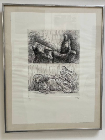 Two-Piece Reclining Figure: Points, 1969