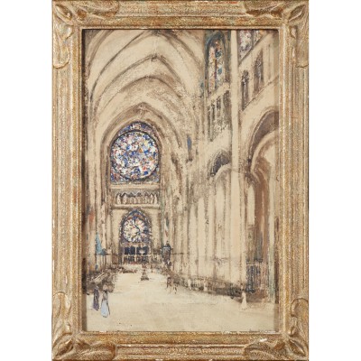 Cathedral Interior, France, XX Century